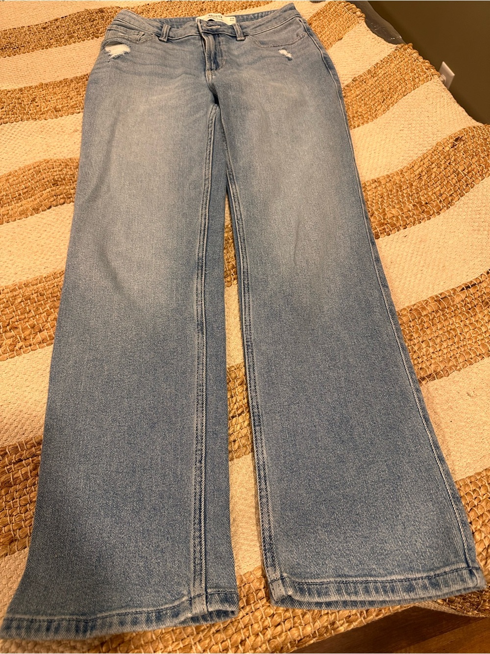 Hollister Light Blue Wide-Leg Jeans